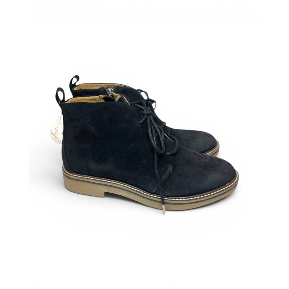 COMFORTIVA Womens Rebeca Black Suede Boots, Size 8 Wide